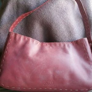 BCBG MAXAZRIA Pink Leather Shoulder Bag